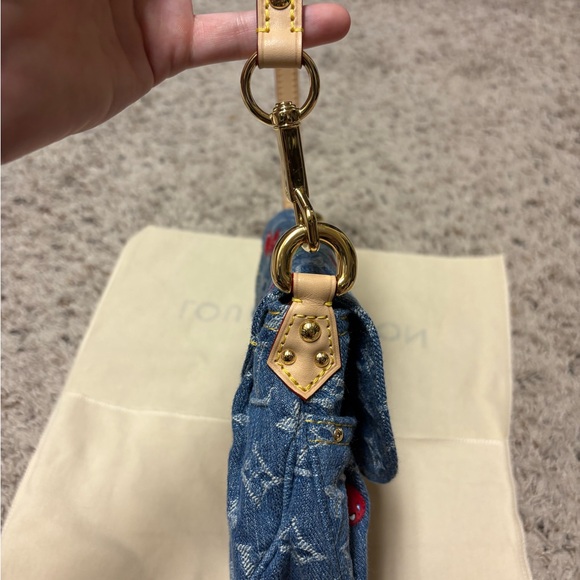 Louis Vuitton Takashi Murakami 2025 denim cerise sunset bag - Picture 4 of 12